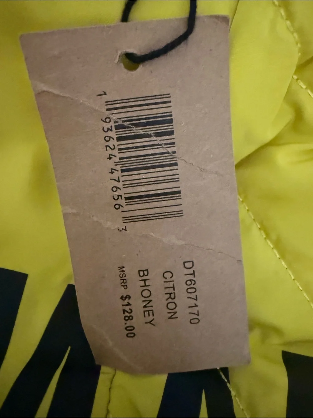 Steve Madden Yellow Quilted Duffel Bag